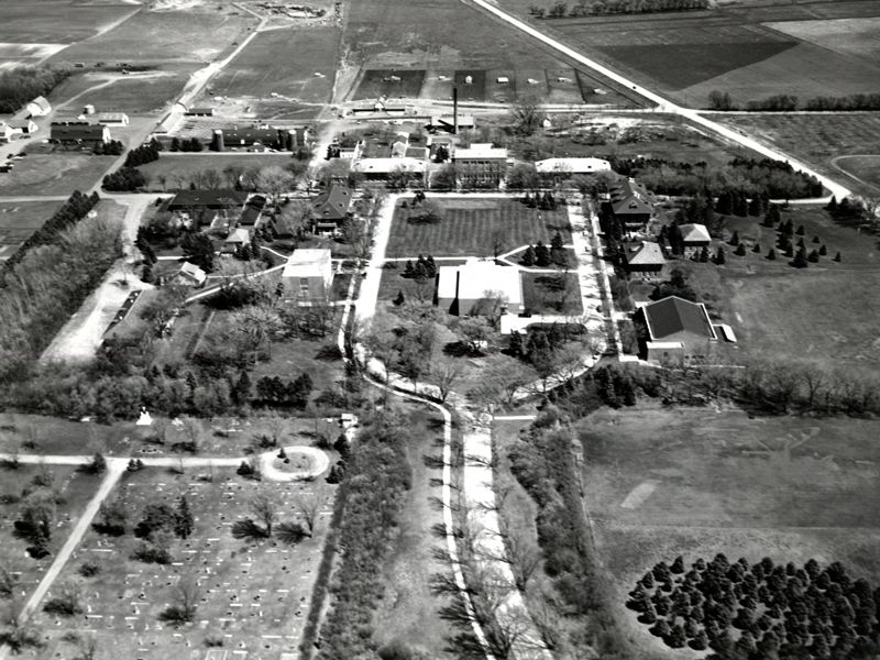Aerial view of Morris campus